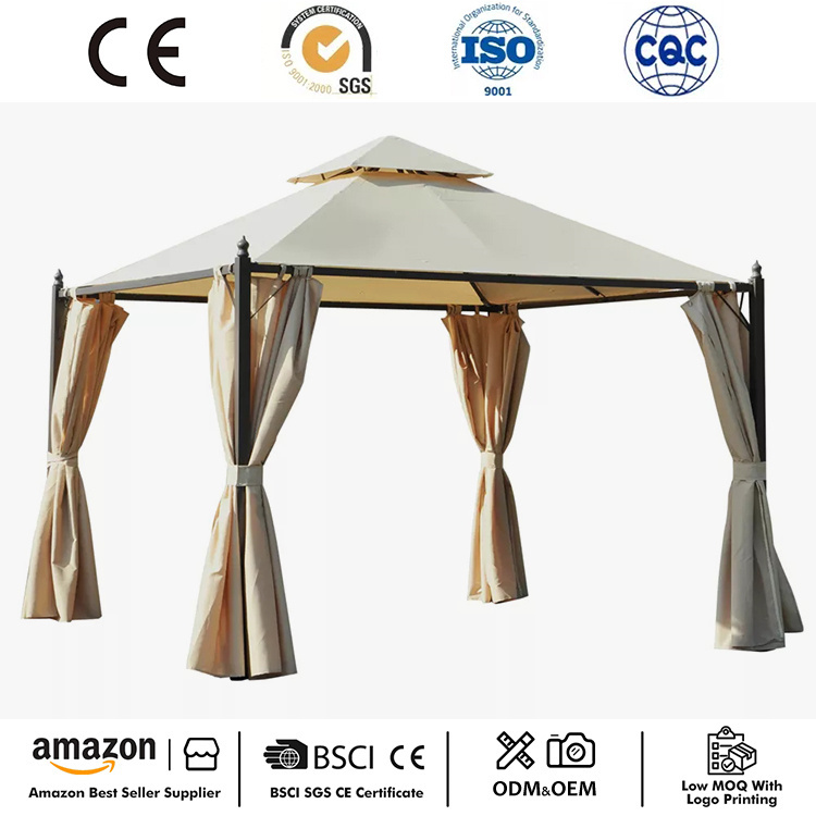 10 'x 10' ধাতব প্যাটিও গ্যাজেবো