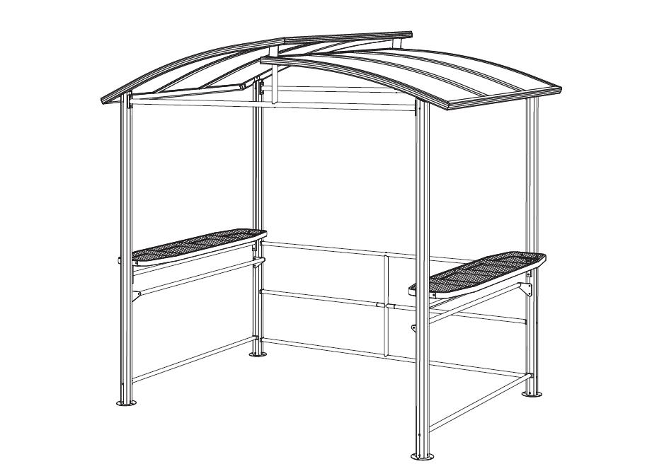 কিভাবে BBQ gazebo 8 ft x 5 ft হার্ডটপ নির্দেশাবলী ইনস্টল করবেন