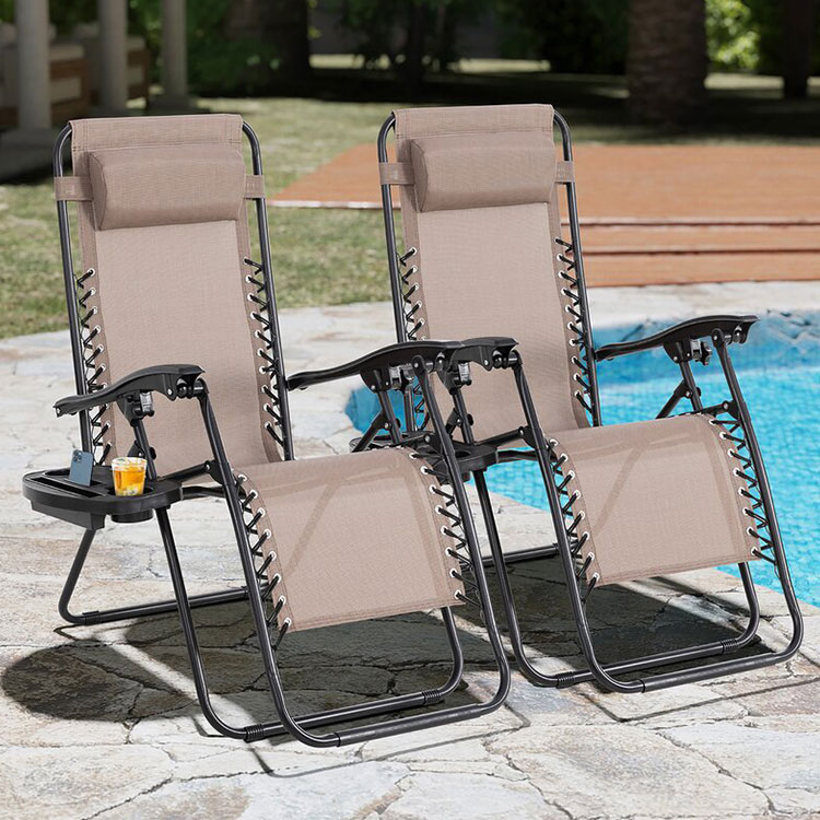 ভাঁজ বহিঃপ্রাঙ্গণ লাউঞ্জ Recliners