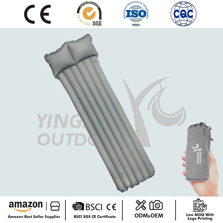 Inflatable ক্যাম্পিং স্লিপিং প্যাড মাদুর