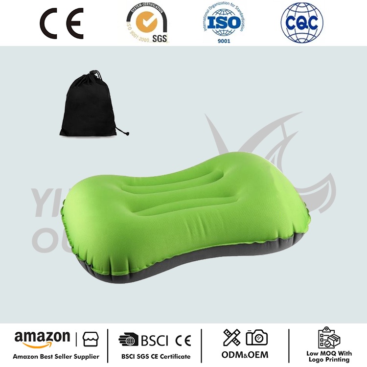 Inflatable ক্যাম্পিং ভ্রমণ বালিশ